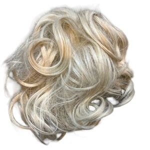 Blonde Curly Hairpiece Instant Volume Ponytail